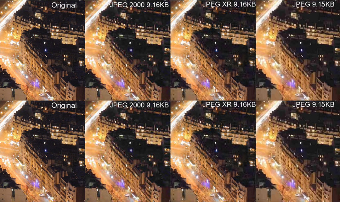 Compression with DICOM JPEG-2000 and Mpeg 4 standards